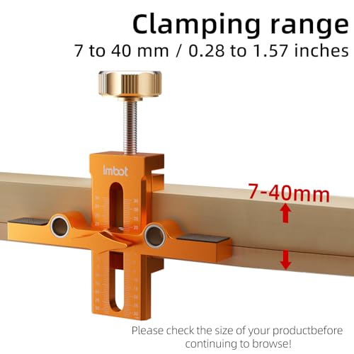 Imbot Cabinet Door Jig, Adjustable Double Punch for Frameless/Framed Doors - style: Double-hole