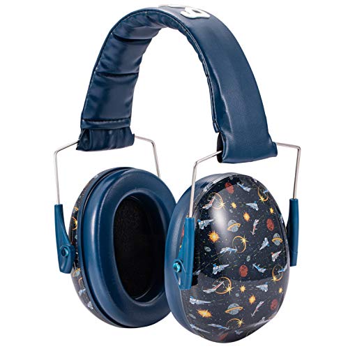Snug Kids Earmuffs – Noise Reduction for Toddlers & Children – Adjustable, Lightweight, Foldable, Soft & Comfortable - color: Space Wars