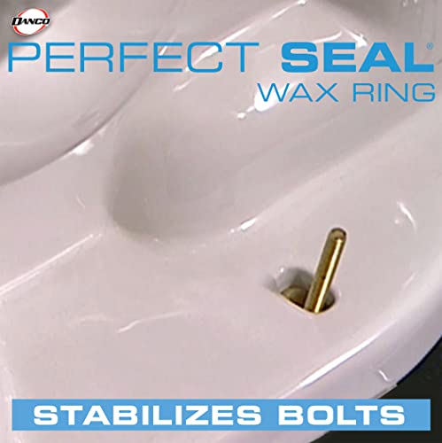 DANCO All-in-One Toilet Installation Kit, Perfect Seal Wax Ring & Zero Cut Bolts, Toilet Repair, Wax-Free, Mounting Toilet Bolts (10879X) - size: 1 Pack, style: Installation Kit