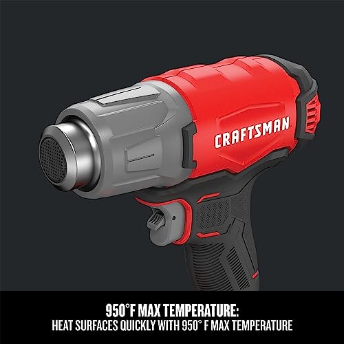 CRAFTSMAN V20 Cordless Heat Gun, Up to 950 Degrees, Portable Heat Gun, Tool Only (CMCE530B)