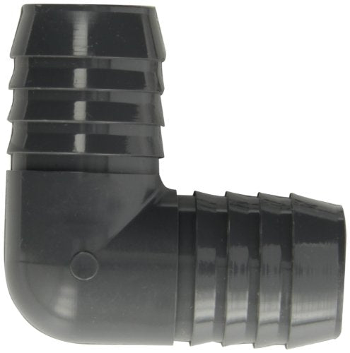 Spears 1406 Series PVC Tube Fitting, 90 Degree Elbow, Schedule 40, Gray, 1-1/4" Barbed - size: 1.25 Inch
