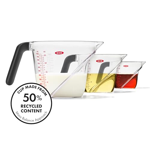 OXO Good Grips 3-Piece Angled Measuring Cup Set,(Pack of 12) - size: Multi (Pack of 12)