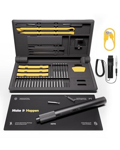 HOTO Precision Screwdriver Set, Repair Kit/w 26 Bits and 10 Repair Tools
