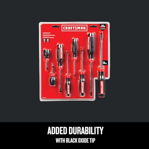 CRAFTSMAN Screwdriver Set, Bi-Material, 8 Piece Set (CMHT65075N) - style: Old Version