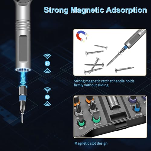 JENABOM 42 in 1 Magnetic Screwdriver Set,DIY Ratchet Screwdriver - size: 42 in 1