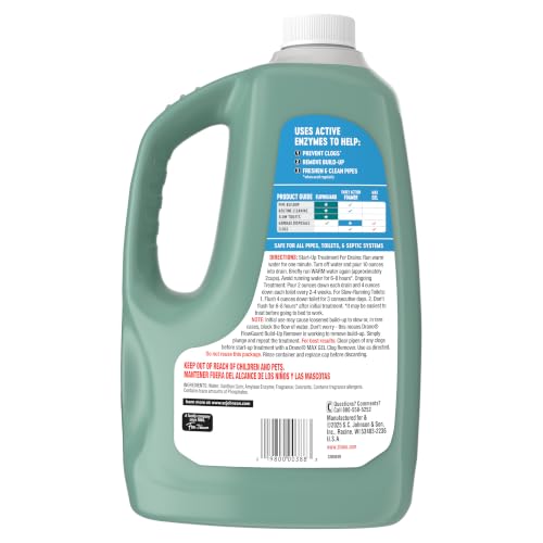 Drano Max FlowGuard Build-Up Remover, Probiotic, Enzyme Drain Cleaner, 60oz - size: 60 oz (Pack of 1)