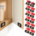 12 Pack Cabinet Magnets for Closure, Black, No Drill Ultra-Thin - color: Black, size: 12 Pack