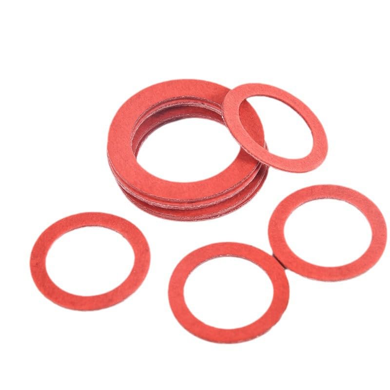 Fiber Flat Washers, Red Steel Paper Felt Washer Assortment 600Pcs
