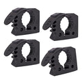 Shovel Holder Clamp Kit,Truck Bed Molle Panel Mount, Shovel Mount for Roof Rack,Quick Release Clamps Off Road UTV Utility Trailer Accessories Fits 1-1/7" to 1-3/7" Diameter Tools (4 Pack) - color: 4 Pack Black