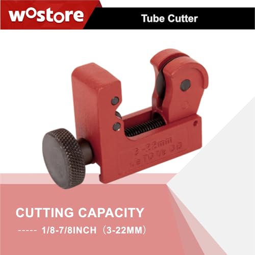 Wostore 45° Double Flaring Tool Kit, 7 Adapters with Cutter & Deburrer - size: Flaring Tool Kit