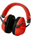 Kids Noise Canceling Headphones - 33 dB (2K Hz) - Ear Protection Earmuffs | Vanderfields' earmuffs protect child's hearing with certified noise-cancellation, soft ear cushions, and adjustable headband - color: Red