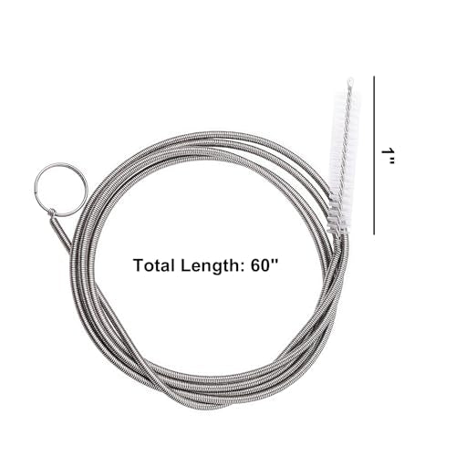 60 Inch Long Drain Brush Flexible Tube Brush, Sunroof Drain Cleaning Tool, Pipe Cleaning Brush Tool, Suitable for Home, Kitchen, Fish Tank, Water Pump Accessories