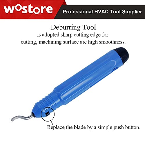 Wostore 45° Double Flaring Tool Kit, 7 Adapters with Cutter & Deburrer - size: Flaring Tool Kit