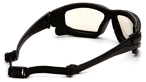 PYRAMEX I-Force Sporty Dual Pane Anti-Fog Goggle, Black Frame/Clear Anti-Fog Lens - color: I/O Mirror Anti-fog Lens / Black Frame