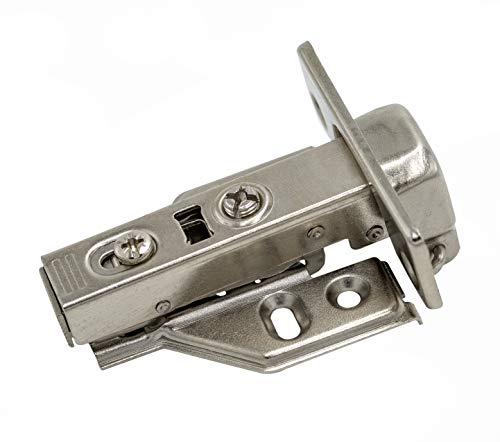 20Pcs Soft Close Full Overlay Cabinet Hinges with Clip-On Plate - color: Full Overlay, size: 20 Pieces