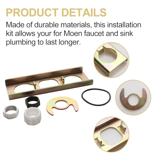 113173 Kitchen Faucet Repair Kit for Moen Mounting Kit | for Moen Kitchen Faucet Parts,Faucet Fixing Plate & Faucet Mounting Nut Hardware Kit