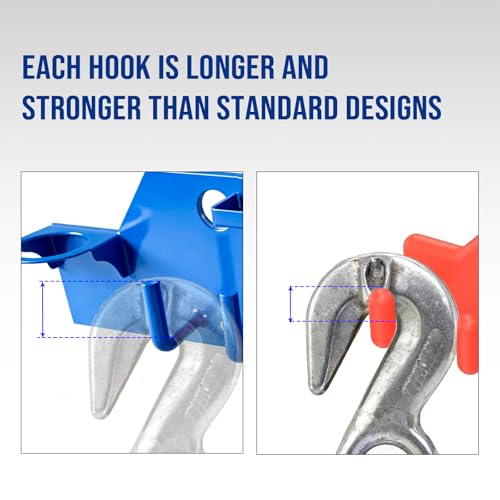 Heavy Duty Lineman Tool Board for Bucket Trucks Wall Mount Tool Organizer with 2" & 3" Aerial Bucket Hooks,Linework Bucket Truck Accessories
