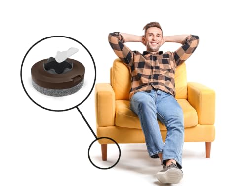 Slipstick GorillaFelt 1-1/2 Inch Felt Glides/Furniture Feet Floor Protectors (Set of 8 Sliders) Nail On Felt Furniture Pads Guaranteed to Stay On, Round, CB270-8 - size: 1-1/2 Inch 8 Pack