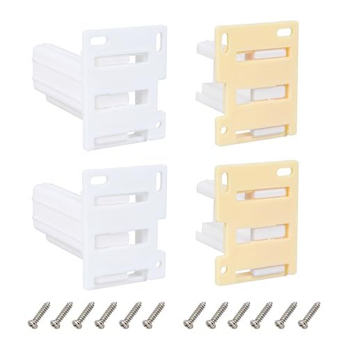 Drawer Slide Socket Set,Cabinet Hardware RV Drawer Part for 1" Drawer Slide - style: ¾” Slide Rail Groove with Raised Edge