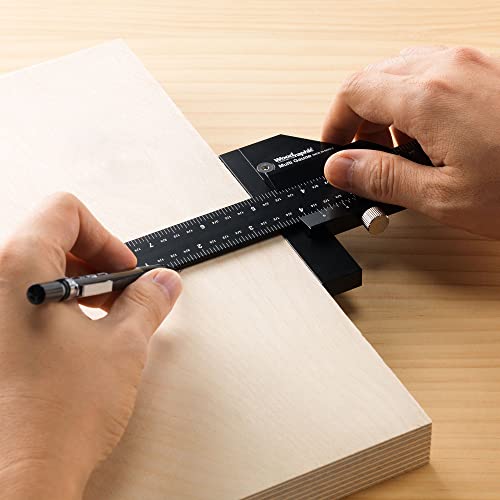 Scriber Gauge 37 Inch – Extra Long Measuring and Marking Ruler, Layout and Joinery Gauge, CNC Aluminum Square Tool for Woodworking, Carpentry, Framing, DIY Projects (New Version) - size: 37 Inch