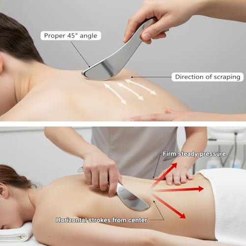 BYYDDIY-Non-Magnetic 304 Stainless Steel Gua Sha Muscle Scraper Tool for Scar Tissue,Muscle Scraping Tool for Massage Scraper,IASTM Tools for Physical Therapy, Soft Tissue Massage - style: Style: S