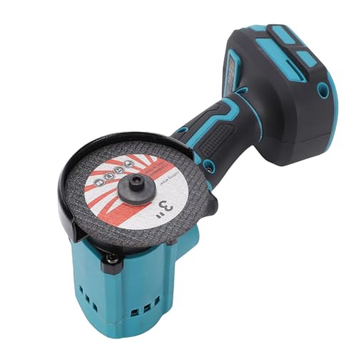 Cordless Mini Circular Saw, 19000 RPM Compact Circular Saw with 3 Inch Sawblades, Dust Cover and Non Slip Handle, for Woodworking Metal Cutting and Home Repair