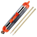 Contour Gauge Scribe Tool, Precise Profile Gauge Tool with Lock and 2 Pencils, Irregular Shape Duplicator, Woodworking Measure Ruler for DIY Handyman, Craftsman, Construction, Carpet, Tile Laying