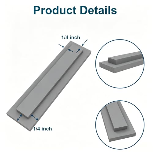 Trim Reveal Tool - 1/4 Precision Trim Gauges - Non-Damaging Hard Plastic Door Reveal Marking Tools - Accurate Jamb Marking - Wood Reveal Spacing Tool (Grey) - size: 1/4 grey