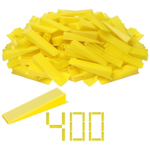 Storystore 400pcs Reusable Tile Wedges for 1/8", 1/16", 1/32" Tile Spacers - size: 400