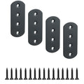 Alise 4 Pcs Black Flat Mending Plates for Wood Furniture,100x38mm - color: Matte Black, size: 100mmX38mm