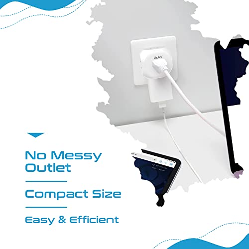 Ceptics Europe Travel Adapter Plug Set Schuko - 4 Input - Ultra Compact - Light Weight Type C, Type E/F - USA to Any Type C E/F Countries Such as Germany, France- 4 Pack (PT-9-9C-4PK),White - size: 4 Pack, style: Type C , E/F - European 2 pack set