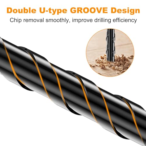 7Pcs Extended Masonry & Concrete Drill Bit Set, Wide-Tip, 5/32"-3/8" - size: 7 pcs 5/32"-3/8" Masonry Drill Bits Set