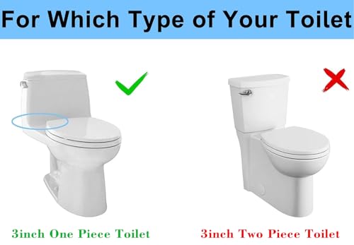 Toilet Flush Valve for 3 Inch Flush Hole, One Piece Toilet Flusher Replacement Kit Toilet Tank Valve Fit for TOTO Toilet Tank Parts - style: For One Piece Toilet