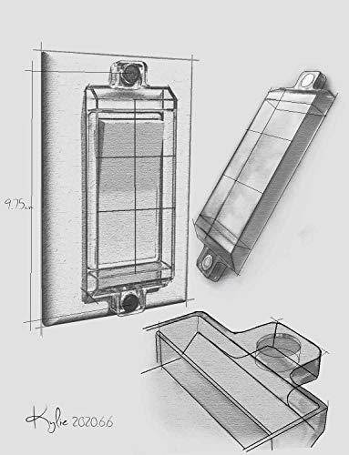 ILIVABLE Magnetic Rocker Light Switch Guards, Not Child Proof, White 2Pack - size: 2 Pack