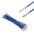 MECCANIXITY 30Pcs 2.8mm Female Spade Crimp Terminal with 20cm Wires - color: Blue, size: 2.8mm, 20cm L