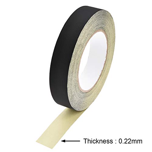 uxcell 25mm Acetate Cloth Tape for Laptop Electric Auto Guitar Repair High Temperature Adhesive Tape Black 30m/98.4Ft - size: 25mm