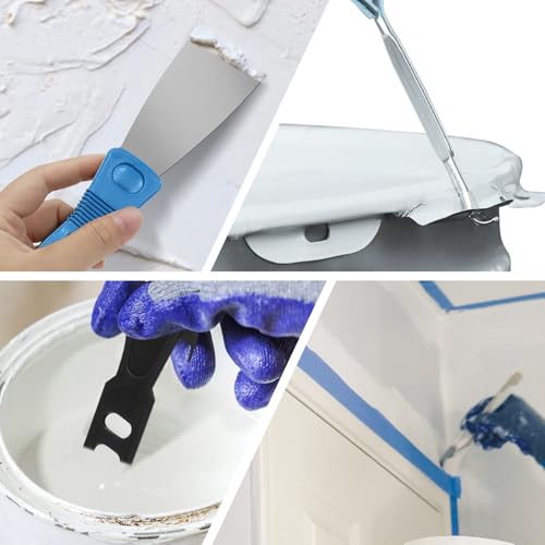 31 PCS Paint Roller Kit with Extension Pole 2 to 4 Ft,9"4"Paint Rollers Covers Frame Tray Painters Tape Professional Long Handle Paint Brush Roller Set for Painting Walls House Corner Stain Concrete