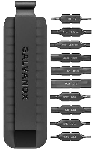 Galvanox Replacement Bit Kit for Leatherman Multi-tools, 10 Piece Flat-Bit Hex Set with Holder (59HRC) - style: Bit Set B