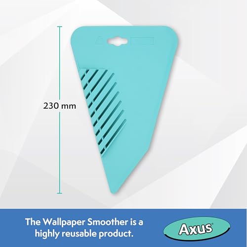 Axus Decor Wallpaper Smoother - Flexible Wallpaper Smoothing Tool - Anti-Slip Grip, Smooth & Refined Edges - Ideal Tool for Professional Decorator and DIY Enthusiastic