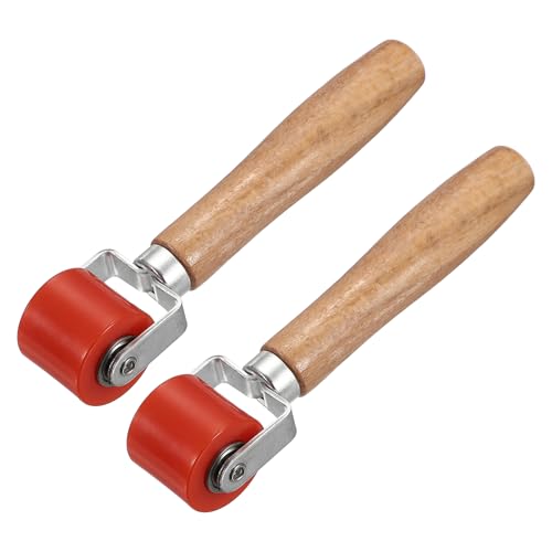 HARFINGTON 2pcs Car Seam Roller Automotive Audio Sound Deadening Roller - color: Red, size: 30mm/1.2"
