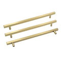 Goldenwarm 10 Pack 10 Inch Gold Cabinet Handles Brass Kitchen Pulls - color: Gold, size: 10 Inch Hole Center