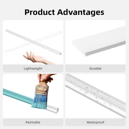 WADILE Premade Board and Batten Wall Panel Kit - size: 30 Pack
