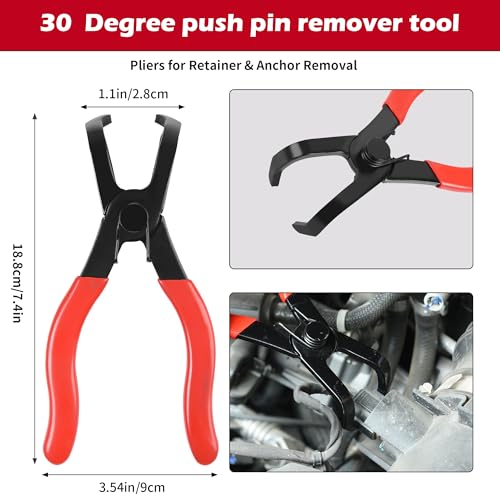 TOOLEAGUE 9Pcs Fuel Line Disconnect Pliers Set with Storage Case - size: 9pcs