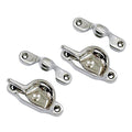 QCAA Forged Brass Sash Lock in Solid Brass, CTC 2", Satin Nickel Brushed US15, 2 Pack - color: Satin Nickel Brushed, size: 2 Pack