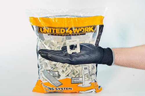 Tile Leveling System 1/32" - Professional And DIY Kit - Includes 2000 Tile Leveling Clips - Easy To Use Tiling Installation Tools - (1,0 mm) - Only Clips - size: 2000 Pcs 1/32" (1,0 mm)