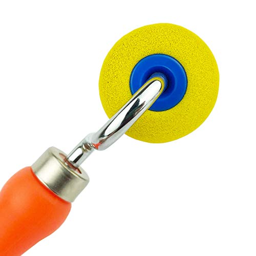 CARTINTS Soft Seam Roller Tool, Safely Install Wallpaper, Vinyl Wrap, Window Film, with 2.4inch Sponge Roller Head and Comfortable Handle, 7.9inch Length - color: Sponge Roller