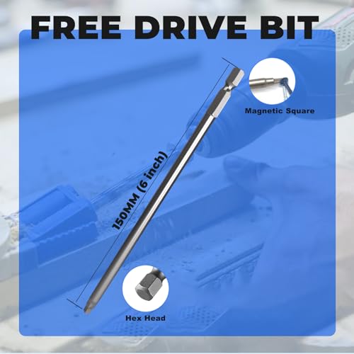 Pocket Hole Screws #8 x 2 inch, 320PCS,Blue Coated - size: #8 x 2"
