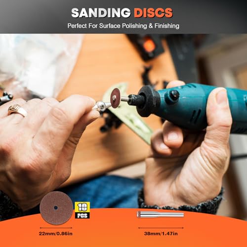 DIYSELF 54-Piece Rotary Tool Cutting Disc Set for Wood and Metal