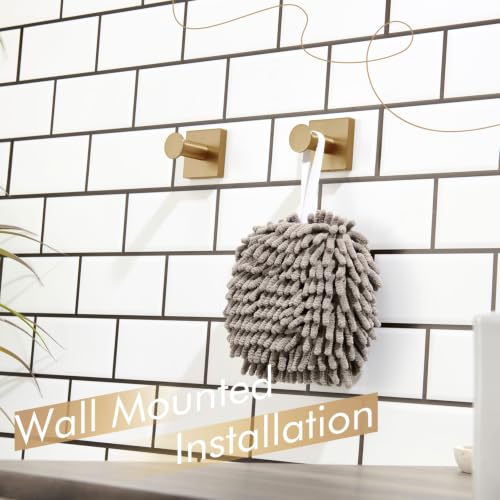 KOKOSIRI Robe Hooks Bath Towel Hooks for Wall Closet Kitchen Hanging Towels Bathroom Hardware Champagne Bronze Stainless Steel 2 Pack, B1016CPG-P2 - color: Champagne Bronze, size: 2 Pack