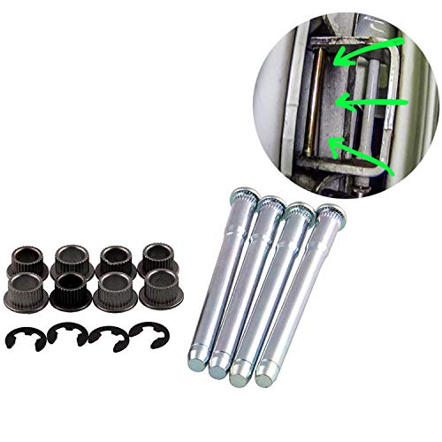 LEDAUT Door Hinge Pin and Bushing Repair Kits (4 pins 2 Door) for 1994-2004 Chevy S10 & GMC S15 - size: OT270